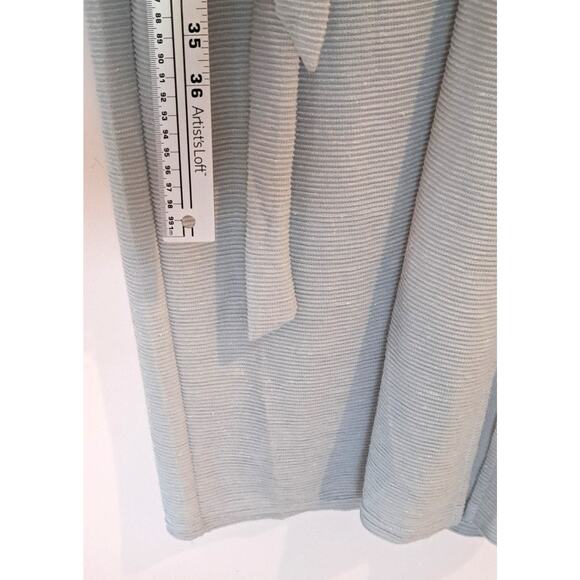 Sugar Lips One Shoulder MIdi Dress Large Light Sage NWT 30% Cotton. Minimalist.. - Picture 8 of 10